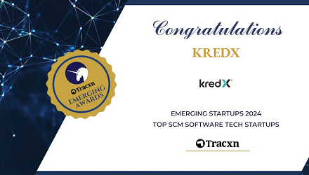 KredX Named ‘Emerging Startup in SCM Software’ Category at Tracxn’s 2024 Awards
