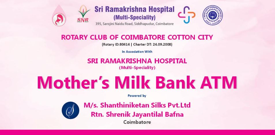 Sri Ramakrishna Hospital and Rotary Club of Cotton City Unveils Innovative Mother’s Milk Bank ATM To Bridge the Gap