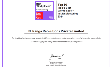 N. Ranga Rao & Sons, Makers of Cycle Pure Agarbathi Celebrated Among Top 50 India’s Best Workplaces in Manufacturing 2024
