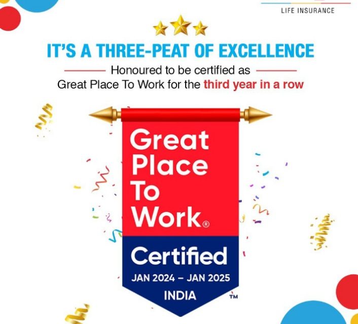 Canara HSBC Life Insurance : Great Place To Work Certified