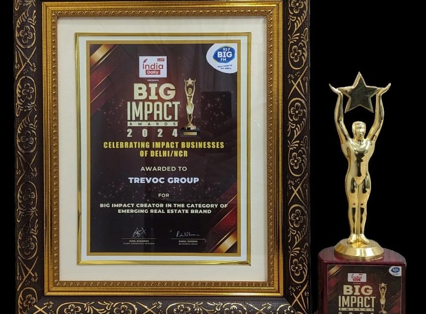 TREVOC Bags the “Emerging Real Estate Brand” Award at the “Big Impact 2024” Awards