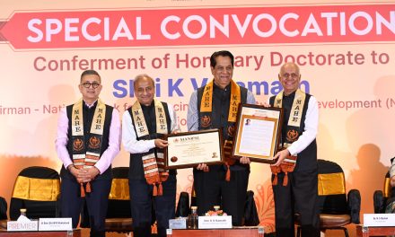 MAHE Celebrates Special Convocation for Conferment of Honorary Doctorate to K. V. Kamath