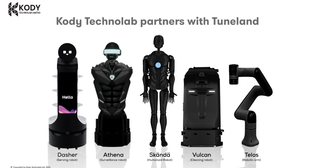 Kody Technolab, India’s Leading Robotics Innovator to Enhance Tuneland Music Festival 2024 with Cutting-Edge Robots