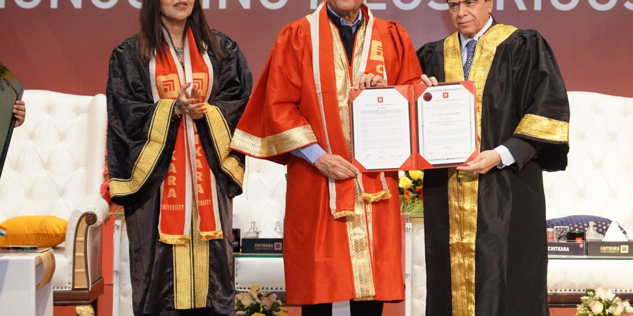 Chitkara University Honours Dr. Ajai Chowdhry with Honorary Doctorate for Technological Innovation and Philanthropy