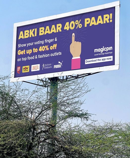 magicpin launches “Abki baar 40% paar” campaign for Election 2024