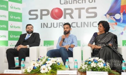 Indian Cricketer Ajinkya Rahane Inaugurates the Sports Injury Clinic at Fortis Hospital Mulund