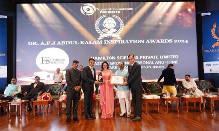 Hamilton Sciences Honored with the 2024 Dr. A P J Abdul Kalam Kalam Inspiration Award for Brand Excellence