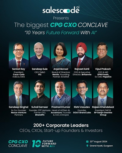 SalesCode.ai Announces the Launch of ‘CPG CXO Conclave’, Set to Bring 200+ Top CPG Industry Leaders Together