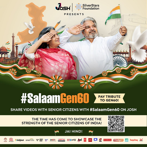 SilverStars Foundation and Josh Celebrate India’s 78th Independence Day with #SalaamGen60 Campaign: A Tribute to the Nation’s Senior Citizens