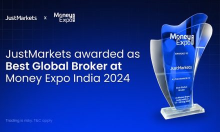 JustMarkets Awarded as Best Global Broker at Money Expo India 2024