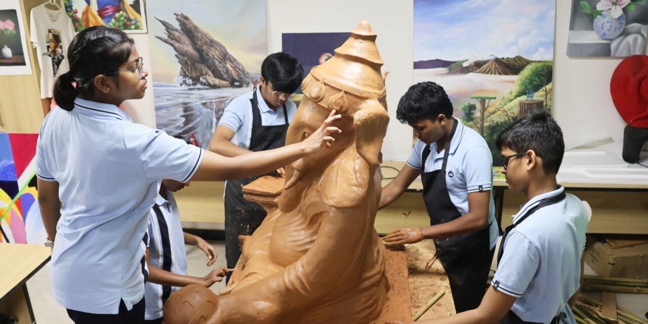 JIRS Students Create Stunning Eco-Friendly Ganesha Idol for Ganesh Chaturthi