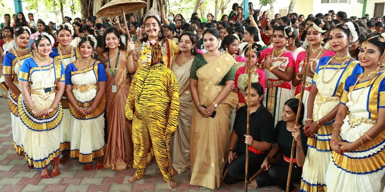 Dr. MGR-Janaki College Celebrates Onam with Dance Performances & Onam Sadya