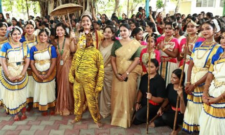 Dr. MGR-Janaki College Celebrates Onam with Dance Performances & Onam Sadya