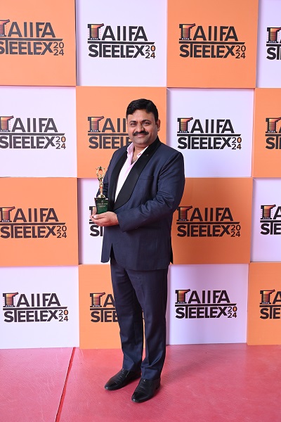 Suresh Goyal, Chairman and Managing Director of Sambhv Steel Tubes Ltd., Honoured with Excellence in Market Presence Award at AIIFA Steelex Awards 2024