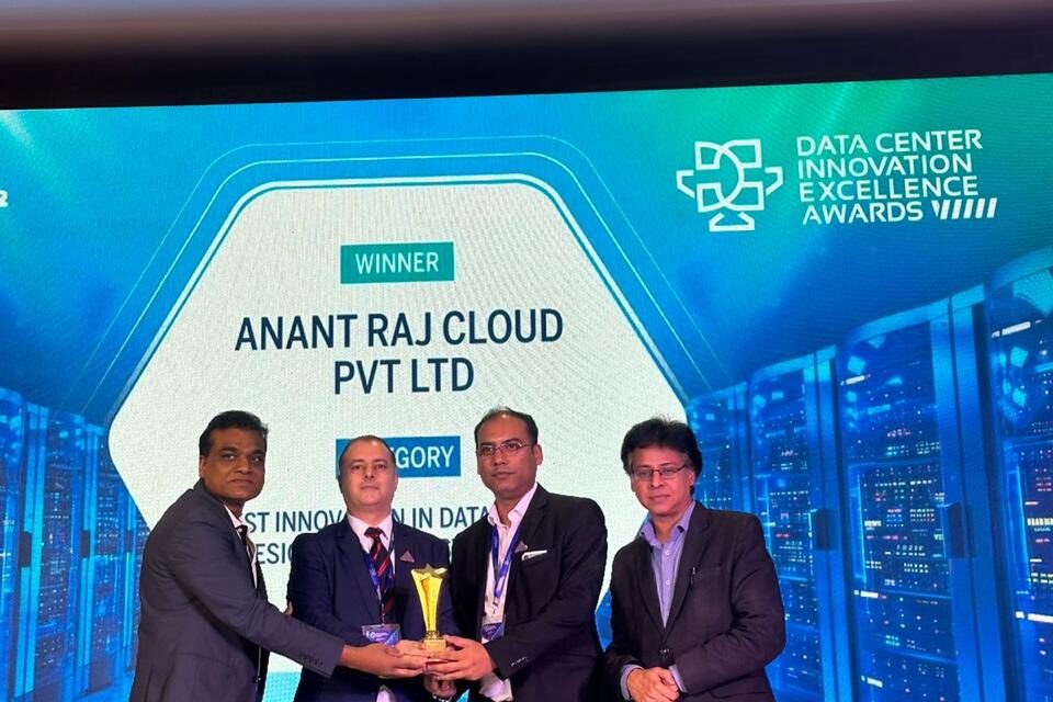 Anant Raj Cloud Wins Prestigious Award for ‘Best Innovation in Data Center Design and Infrastructure’ at Data Center Innovation Excellence Awards 2024