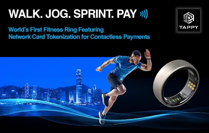 Tappy Technologies Unveils the World’s First Fitness Ring Featuring Network Card Tokenization for Contactless Payments at Hong Kong Fintech Week 2024