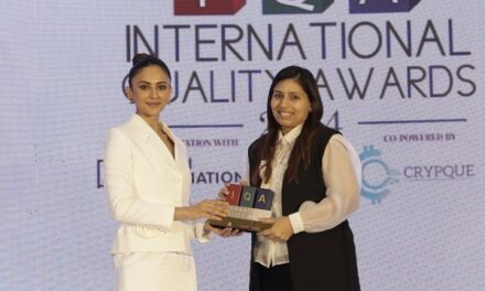 Celebrated Fashion Designer, Ketki Biyani Clinches International Quality Award 2024