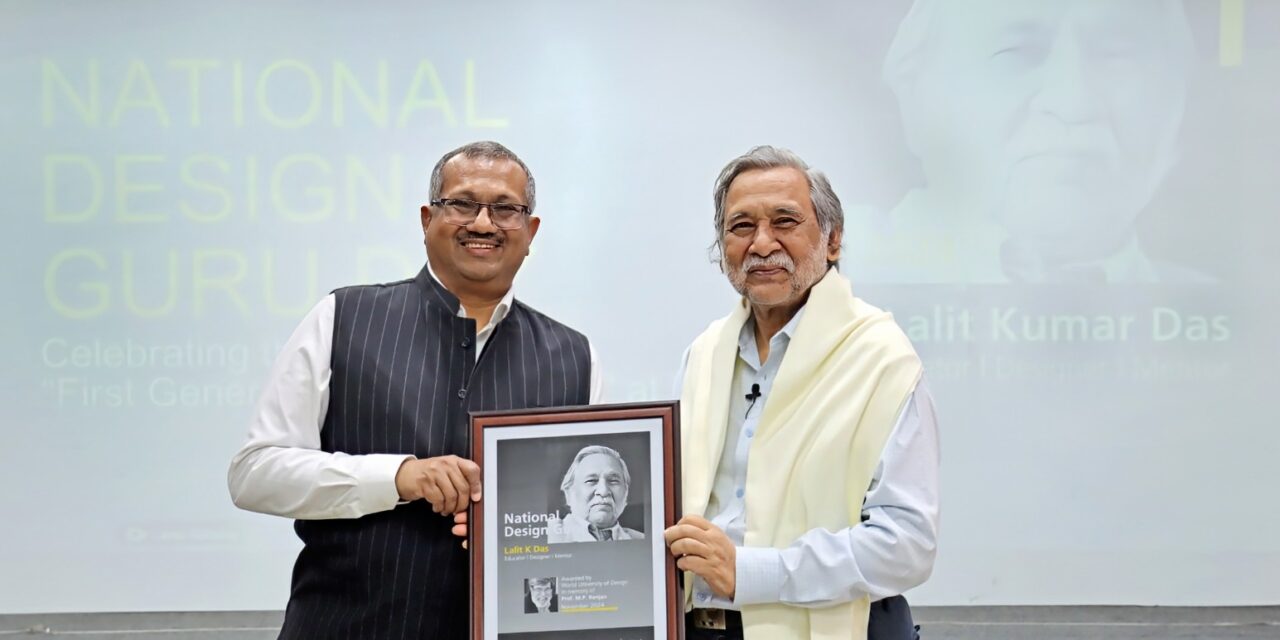 World University of Design Honors Prof. Lalit Kumar Das with the 2024 “Design Guru” Award