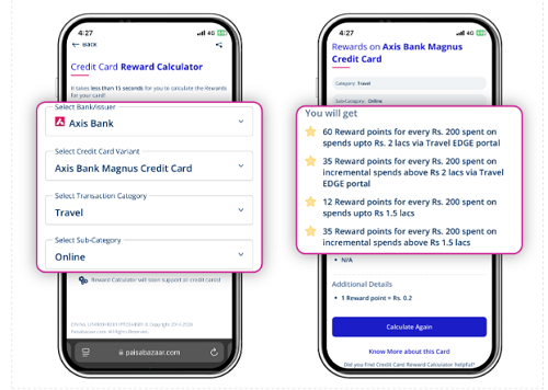 Paisabazaar Launches Credit Card Reward Calculator to Help Consumers Maximize Reward Earning