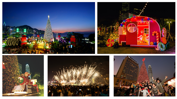 HKTB’s Hong Kong WinterFest is Launched with a Grand Opening Featuring Magical Christmas Town and Winter Harbourfront Pyrotechnic Display