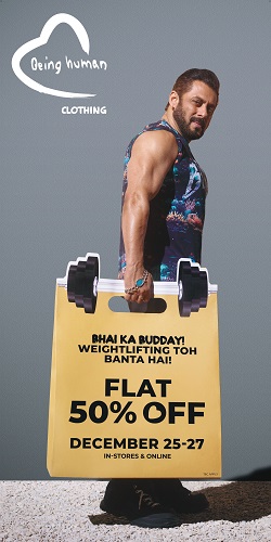 Celebrate ‘Bhai ka Budday’ with Salman Khan: Last Two Days to Enjoy Flat 50 Percent Off on Being Human Clothing