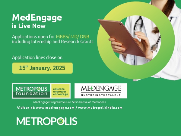 Metropolis Foundation launches the 7th Edition of its Award-winning Flagship CSR Initiative –  ‘MedEngage Scholarship Programme’