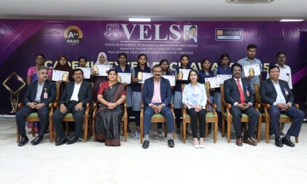 Vels Institute of Science, Technology, and Advanced Studies (VISTAS) Announces 100% Scholarship for Grade 12 Students Scoring Above 90% in Board Exams