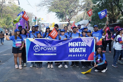 “Mpower and Aditya Birla Group Join Forces at Tata Mumbai Marathon to Champion Mental Health Awareness”