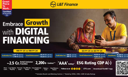 L&T Finance Ltd. Records Consol. Profit After Tax at Rs. 2,007 Cr for 9 Months Ended Dec. 31, 2024, A Growth of 14 percent Over 9 Months Ended Dec. 31, 2023