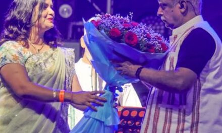 Richika Dadheech Felicitates Piyush Mishra in Hyderabad During His India Tour of Udankhatola