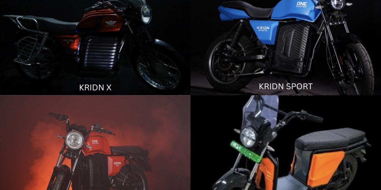 One Electric Revolutionizes Commuter Mobility with Launch of Four New Electric Motorcycles, Including Sub-Rs. One Lakh Kridn X