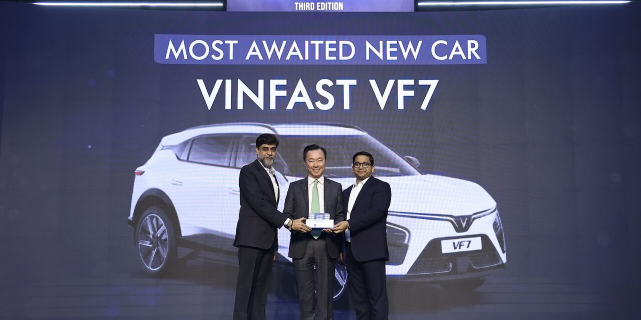 Vinfast VF 7 Electric SUV Honoured with ‘Most Awaited New Car’ Award in India