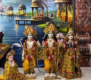 Divine Arrival After Twenty Years of Waiting: Lord Sri Ram, Lakshman, Sita, and Hanuman Ji Grace New Navadvip Dham