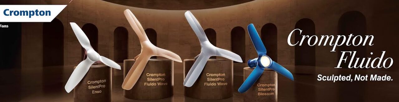 Crompton Celebrates World Interiors Day with its Sculpted Marvel – SilentPro Fluido Series