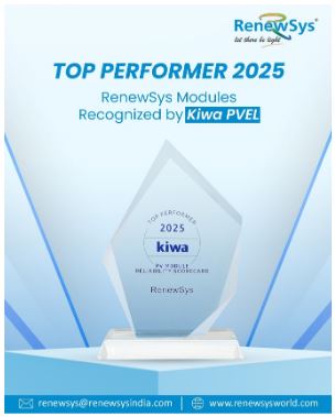 RenewSys Earns Prestigious Kiwa PVEL ‘Top Performer’ Status for 2025