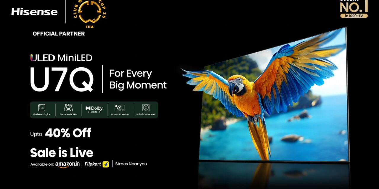Hisense Unveils AI-Powered U7Q Mini-LED TV with Native 144Hz Gaming, Built-in Subwoofer