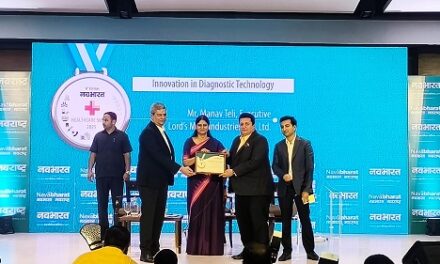 Lords Mark Industries Limited Awarded with Certificate of Honour for Innovation in Diagnostic Technology at the NavaBharat Healthcare Summit 2025