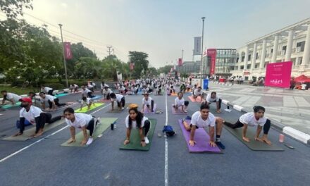 Group 108 Organizes – International Yoga Day Glows at Walkway 108