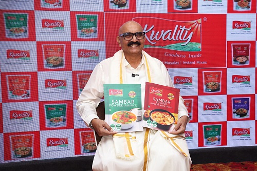 Celebrity Chef Sihi Kahi Chandru Becomes the Brand Ambassador for Kwality Foods’ First-of-its-Kind Sambar Masalas tailored for Idli and Rice