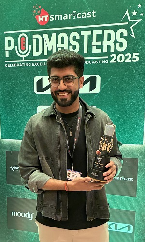 Deepak Pareek Wins ‘Best Podcast – Society and Culture’ Award at HT Podmasters Awards 2025 for his Podcast – ‘The Chill Hour’
