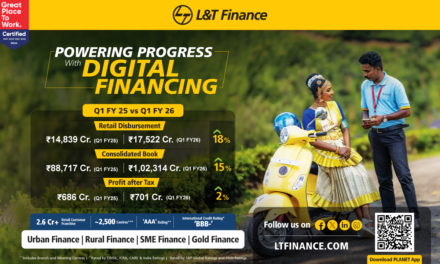 L&T Finance Ltd. Records Consolidated PAT of Rs. 701 Crore for the First Quarter Ended June 30, 2025 (Q1FY26), up 10% QoQ and 2% YoY
