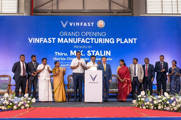 Vinfast Inaugurates Electric Vehicle Assembly Plant in Tamil Nadu, India
