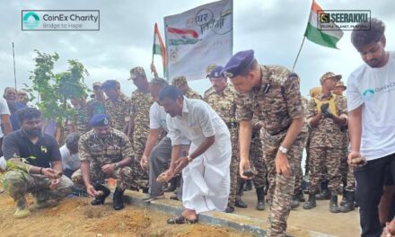 CoinEx Charity and Seerakku Lead 2,000 Palm Seeds Plantation in Ambattur Lake