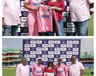 SBI Life and BCCI Champion Breast Cancer Awareness with ‘Thanks-A-Dot’ initiative, as Indian Women’s Cricket Team don Pink Jerseys in ODI Against Australia