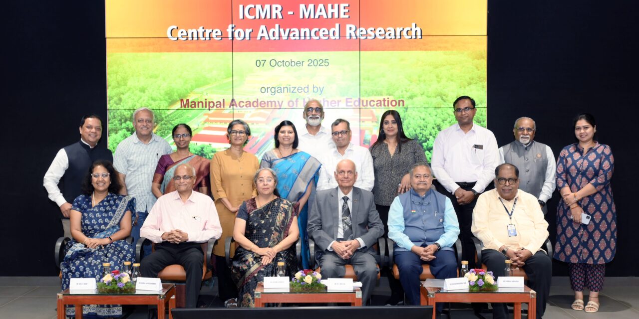 MAHE Establishes ICMR-MAHE Centre for Advanced Research with Rs. 12.84 Crore ICMR Grant