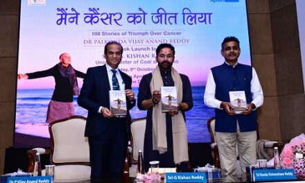 Union Minister G. Kishan Reddy Launches “Maine Cancer Ko Jeet Liya” by Dr. Vijay Anand Reddy at Indraprastha Apollo Hospitals