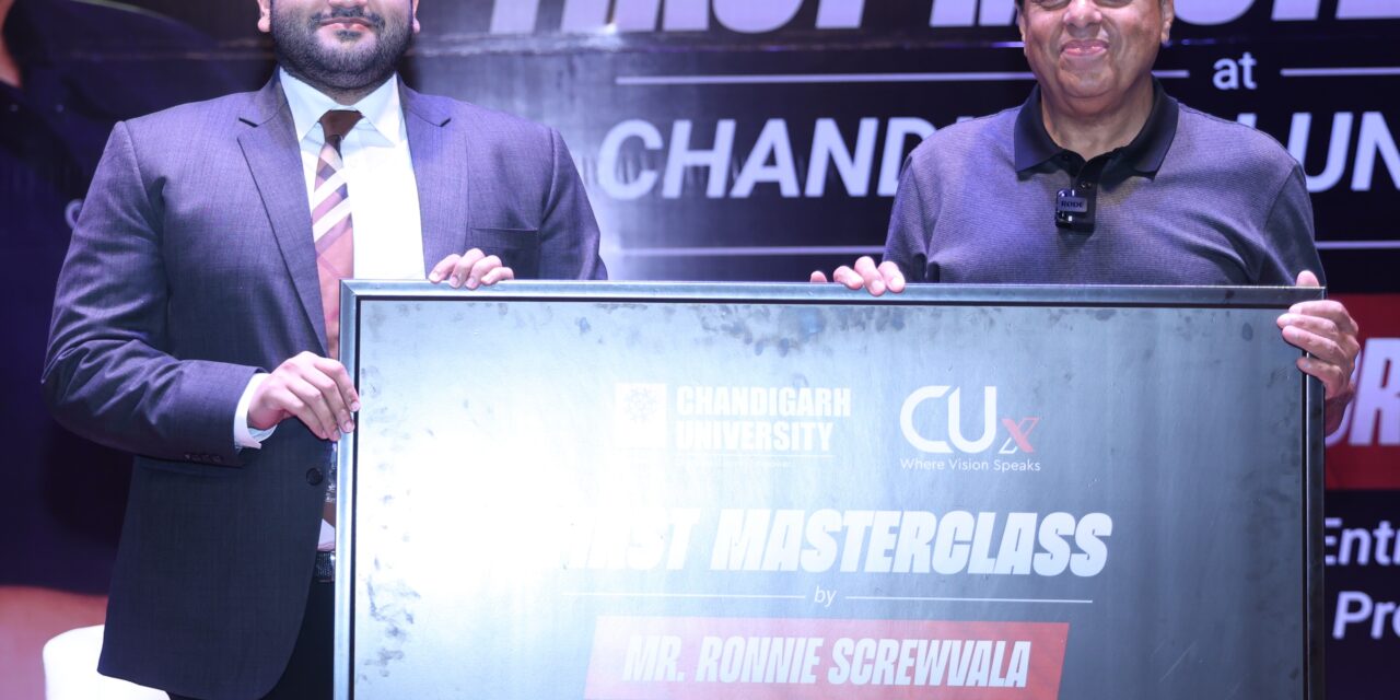 Staying Relevant in Changing World and Keep Learning is Key to Success, says Ronnie Screwvala During Masterclass at Chandigarh University