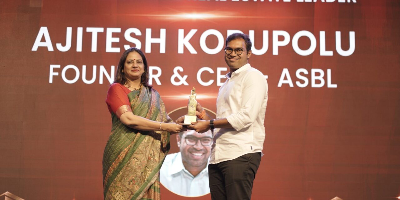 ASBL Wins the Fastest Growing Real Estate Company in India