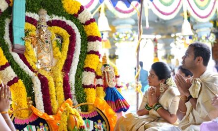 Consecration of Sri Rukmini Satyabhama Sametha Sri Venugopala Swamy Devasthanam at ASBL Spire, Hyderabad