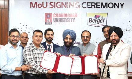 Chandigarh University Signs MoU with India&apos;s 2nd Largest Paint Company Berger Paints